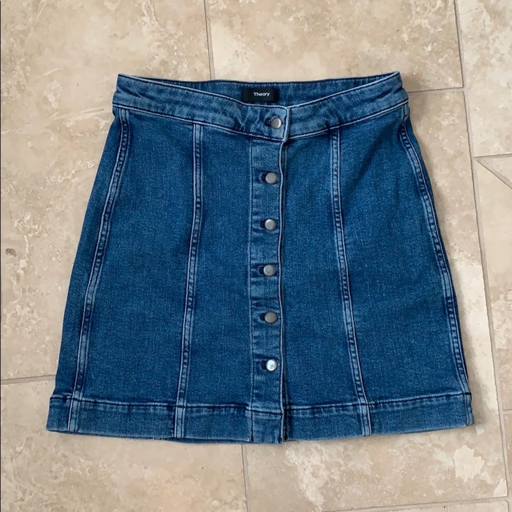 Theory denim skirt size 2